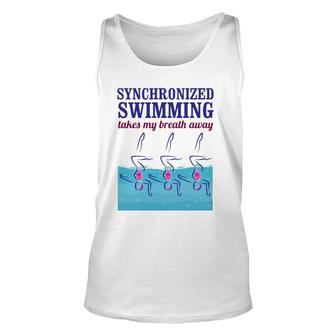 Synchronized Swimming Takes My Breath Away Unisex Tank Top | Mazezy