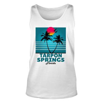 Tarpon Springs Florida Fl Summer Seagulls Souvenirs Unisex Tank Top | Mazezy