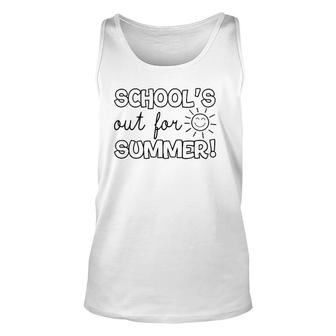 Teacher End Of Year School's Out For Summer Last Day Unisex Tank Top | Mazezy