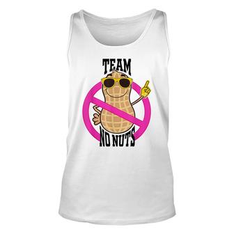 Team No Nuts Gender Reveal Pregnancy Announcement Baby Girl Unisex Tank Top - Seseable