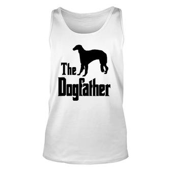 The Dogfather - Funny Dog Gift Funny Borzoi Unisex Tank Top | Mazezy