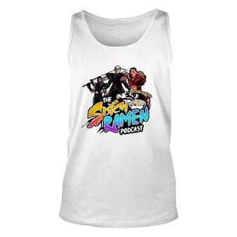 The Spicy Ramen Podcast Lovers Gift Unisex Tank Top | Mazezy