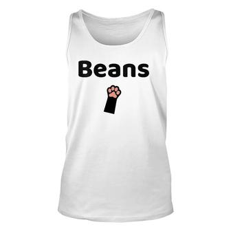 Womens Toe Beans Cute Kitty Cat Mom Dad People Rescue Lover Tank Top | Mazezy