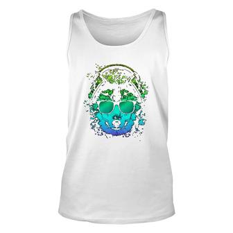 Trippy Dj Gift Edm Techno House Wolves Psychedelic Wolf Unisex Tank Top | Mazezy