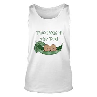 Two Peas In The Pod Unisex Tank Top | Mazezy