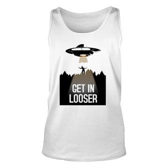 Ufo Abduction I Believe Get In Looser Unisex Tank Top | Mazezy