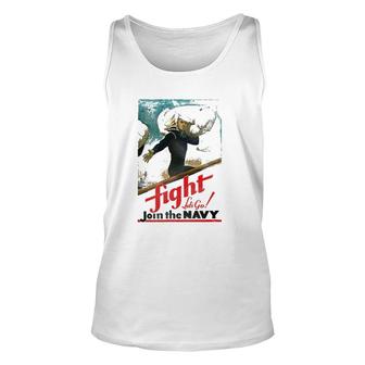 US Navy Fight Let's Go Unisex Tank Top | Mazezy