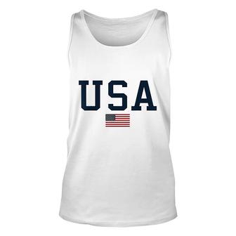 Usa Patriotic American Flag 4th Of July Unisex Tank Top | Mazezy