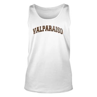 Valparaiso Indiana Classic Athletic Sports Distressed Unisex Tank Top | Mazezy