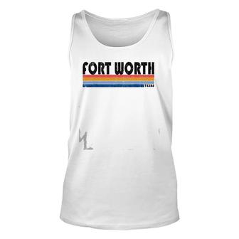 Vintage 1980S Style Fort Worth Tx Unisex Tank Top | Mazezy