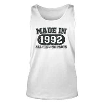 Vintage 1992 Humor 30 Years Old Bday Men Women 30Th Birthday Tank Top | Mazezy