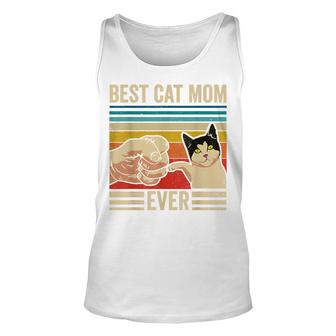 Vintage Best Cat Mom Ever Bump Fit Mothers Day Gift Women T-shirt Unisex Tank Top - Thegiftio UK