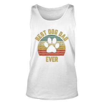 Vintage Dog Dad Cool Fathers Day Gift Unisex Tank Top - Thegiftio UK