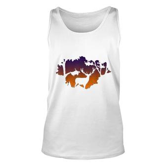 Vintage Hunting Funny Elk Hunter Unisex Tank Top - Thegiftio