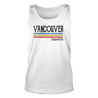 Vintage Vancouver Washington Love Gift Souvenir Unisex Tank Top | Mazezy