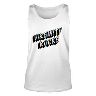 Virginity Mens & Womens Rocks Original Trendy Summer Pattern Tank Top | Mazezy