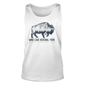 Wind Cave National Park Sd Bison Buffalo Tee Unisex Tank Top | Mazezy