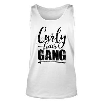 Womens Curly Hair Gang Tee - Curly Hair Ts For Women Unisex Tank Top | Mazezy