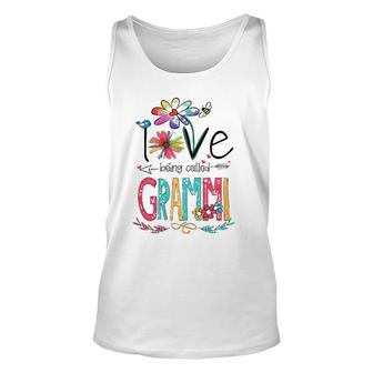 Womens I Love Being Called Grammi Sunflower Gifts Unisex Tank Top | Mazezy UK