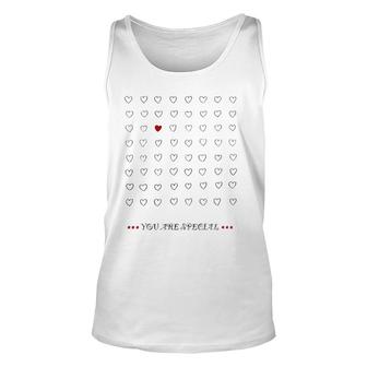 Womens You Are Special Funny Valentie's Day Design Unisex Tank Top | Mazezy