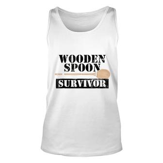 Wooden Spoon Survivor Unisex Tank Top | Mazezy