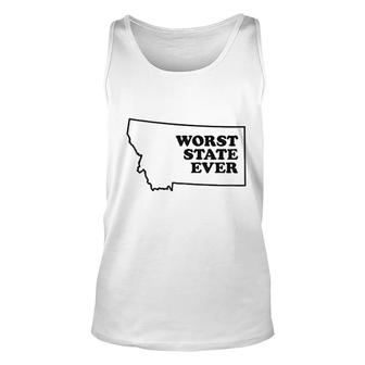 Worst State Ever Basic Unisex Tank Top | Mazezy