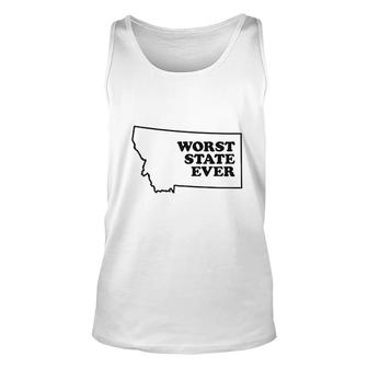 Worst State Ever Unisex Tank Top | Mazezy