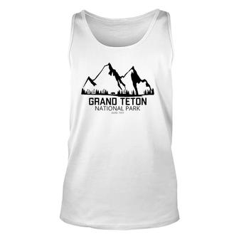 Wyoming National Park Grand Teton National Park Unisex Tank Top | Mazezy