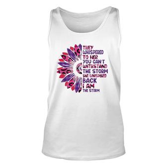 They Whispered To Her You Cannot Withstand The Storm Leopard Tank Top | Mazezy