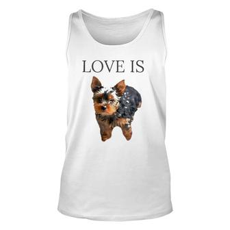 Yorkie Love Yorkshire Terrier Gifts Men Women Unisex Tank Top | Mazezy AU