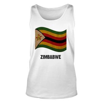 Zimbabwe Flag Vintage Zimbabwean Pride Unisex Tank Top | Mazezy