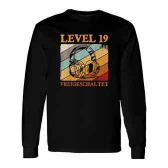 19Geburtstag Gaming Video Gamer Level 19 Freigeschaltet Long Sleeve T-Shirt T-Shirt | Mazezy