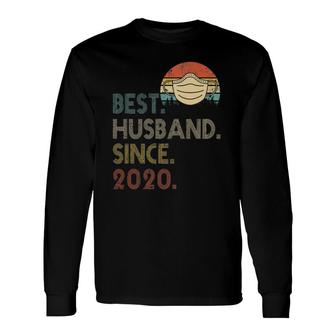 1St Wedding Anniversary Ideas Best Husband Since 2020 Ver2 Long Sleeve T-Shirt T-Shirt | Mazezy