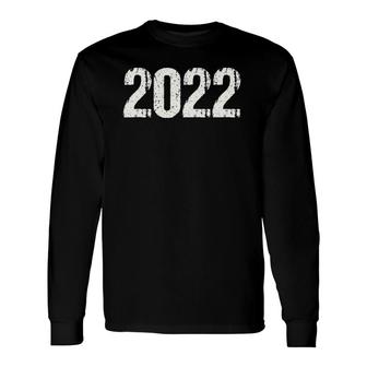 2022 New Year Vintage Retro Long Sleeve T-Shirt | Mazezy