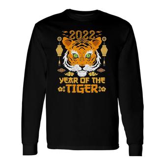 2022 Year Of The Tiger Happy Chinese New Year Cute Horoscope Long Sleeve T-Shirt T-Shirt | Mazezy