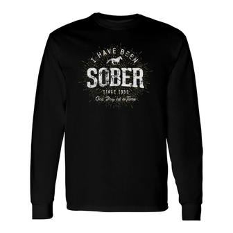 23 Years Sober Since 1999 Sobriety Long Sleeve T-Shirt T-Shirt | Mazezy