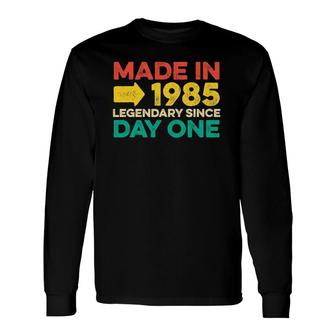 37 Years Old Born In 1985 For Birthday Long Sleeve T-Shirt | Mazezy