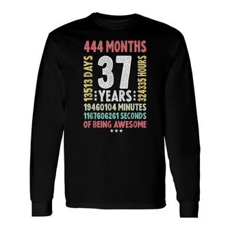 37Th Birthday 37 Years Old Vintage Retro 37 Yr Old Long Sleeve T-Shirt - Seseable