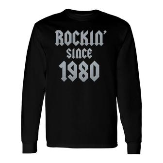 For 41 Years Old Classic Rock 1980 41St Birthday Long Sleeve T-Shirt | Mazezy