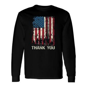 4Th Of July American Flag Independence Day Patriotic Long Sleeve T-Shirt T-Shirt | Mazezy