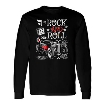 50S Hot Rod Vintage Rockabilly Sock Hop Doo Wop Hotrod 60S Long Sleeve T-Shirt T-Shirt | Mazezy