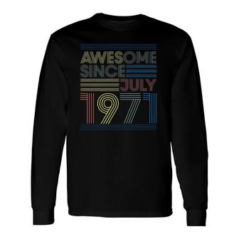 50Th Birthday Awesome Since July 1971 Ver2 Long Sleeve T-Shirt T-Shirt | Mazezy