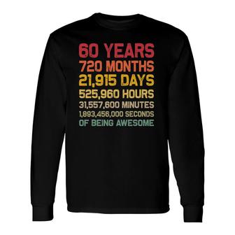 60Th Countdown Birthday For 60 Years Old Long Sleeve T-Shirt T-Shirt | Mazezy