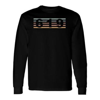 619 Area Code Retro California San Diego Long Sleeve T-Shirt T-Shirt | Mazezy