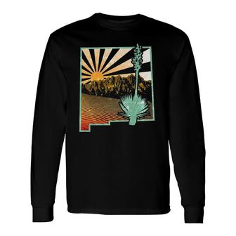 70'S Style New Mexico Yucca Long Sleeve T-Shirt T-Shirt | Mazezy
