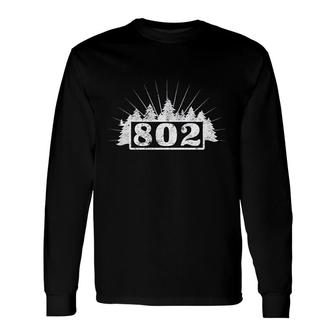 802 In The Trees Vermont Area Code Long Sleeve T-Shirt T-Shirt | Mazezy