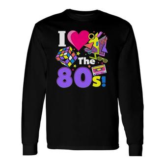 This Is My 80S Costume-Vintage Retro I Love The 80S Long Sleeve T-Shirt | Mazezy