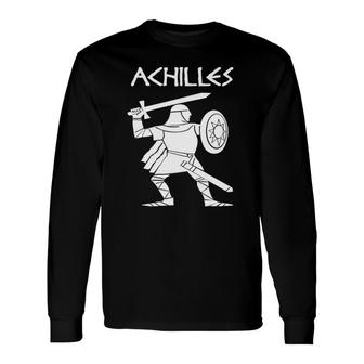 Achilles Trojan Troy Ancient Greece Greek Iliad Tee Long Sleeve T-Shirt T-Shirt | Mazezy