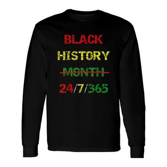 African Melanin Black History Month Black Long Sleeve T-Shirt - Thegiftio UK