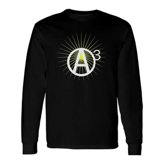Agorist Anarchy A Circle Number 3 Star Burst Long Sleeve T-Shirt T-Shirt | Mazezy